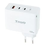 TOOQ Wandladegerät TQWC-GANQC2PD100W 2xUSB-C 1xUSB-A GaN 100W Weiß