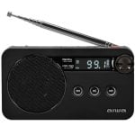 Radio portátil Aiwa RS-77PLLBK FM-PLL Batería recargable USB-C MP3 Micro-SD 64GB LED