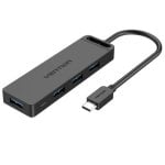 Hub Vention 4 puertos USB 3.0 5Gbps TGKBB USB-C Micro-B OTG carcasa ABS Hub Vention 4 puertos USB 3.0 5Gbps TGKBB USB-C Micro-B OTG carcasa ABS
