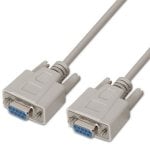 AISENS A112-0066 DB9-Buchse auf DB9-Buchse, RS232, serielles Kabel, 1,8 m, Beige, bis zu 1,6 Mbit/s AISENS A112-0066 DB9-Buchse auf DB9-Buchse, RS232, serielles Kabel, 1,8 m, Beige, bis zu 1,6 Mbit/s