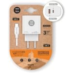 Chargeur GaN Tech One Tech PD TEC2273 65 W USB-C/USB-A Charge rapide et câble de 1,2 m Chargeur GaN Tech One Tech PD TEC2273 65 W USB-C/USB-A Charge rapide et câble de 1,2 m