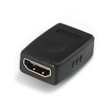 Adapter HDMI Nanocable Weiblich-Weiblich Gold 24K 10,2Gbps WQXGA 120Hz Schwarz