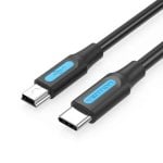 Cavo USB-C a Mini USB Vention COWBD 0,5 m 480 Mbps 10 W Nero Cavo USB-C a Mini USB Vention COWBD 0,5 m 480 Mbps 10 W Nero