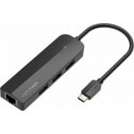 Dock USB-C Vention TGOBB 3xUSB 2.0 RJ45 Micro-B 100Mbps 0.15m Negro Dock USB-C Vention TGOBB 3xUSB 2.0 RJ45 Micro-B 100Mbps 0.15m Negro