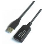 Cable extensión USB 2.0 AISENS 5.0m con amplificador chipset avanzado negro