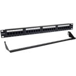 Patchpanel Phasak PU 2424 24P Cat.6 UTP 1U Dual Rack Organizer 19″ Aluminium Schwarz Patchpanel Phasak PU 2424 24P Cat.6 UTP 1U Dual Rack Organizer 19″ Aluminium Schwarz