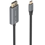 AISENS A109-0880 USB-C/DisplayPort 8K Konverterkabel 1,8m Schwarz Bidirektional Aluminium AISENS A109-0880 USB-C/DisplayPort 8K Konverterkabel 1,8m Schwarz Bidirektional Aluminium