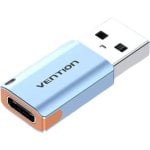 Adaptador USB Vention CUAH0 USB 3.1 Tipo-C Hembra a USB-A Macho Azul 10Gbps 3A Adaptador USB Vention CUAH0 USB 3.1 Tipo-C Hembra a USB-A Macho Azul 10Gbps 3A