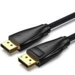 Cable DisplayPort Vention HCCBJ 5m 8K 1.4 trenzado negro Cable DisplayPort Vention HCCBJ 5m 8K 1.4 trenzado negro