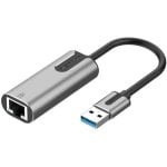Adaptador Vention CEWHB 1000Mbps Gigabit Ethernet USB 3.0 Cinza 0,15m LED
