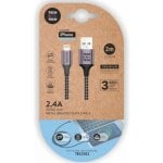 Cable USB 2.0 TECH ONE TECH TEC2022 2m Lightning Nylon Reforzado Gris Apple Cable USB 2.0 TECH ONE TECH TEC2022 2m Lightning Nylon Reforzado Gris Apple