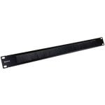 Panneau guide-câbles Phasak PA 1901 Rack 1U 19″ Noir Brosse intégrée Panneau guide-câbles Phasak PA 1901 Rack 1U 19″ Noir Brosse intégrée