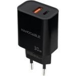 Nanocable Wandladegerät 10.10.2012 1xUSB 1xUSB Typ-C 30W Schwarz