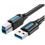 Cable USB Vention COOBF USB 3.0 Tipo-B Macho 1m 5Gbps Negro Cable USB Vention COOBF USB 3.0 Tipo-B Macho 1m 5Gbps Negro