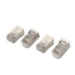 AISENS A139-0298 Connettore RJ45 Cat6 in acciaio inossidabile, confezione da 10 pezzi