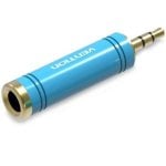 Vention VAB-S04-L 3,5-mm-Stecker auf 6,5-mm-Buchse, Adapter, Blau, 24 Karat vergoldet