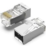 Connecteur RJ45 Vention IDAR0-100 Cat.5e FTP Transparent Argent 100 pcs
