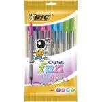 Pennarello BIC Cristal Fun 921342 1,6mm Asciugatura Veloce 10 Colori