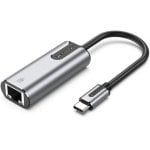 Adaptador VENTION CFNHB USB Tipo C para RJ45 1000 Mbps Liga de Alumínio