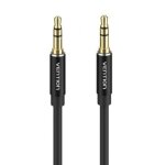 Câble stéréo Vention BAXBF 1 m, jack mâle 3,5 mm, plaqué or, aluminium noir