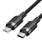 Cavo Lightning USB Type-C Vention LALBF 1 m 27 W 480 Mbps Nero Cavo Lightning USB Type-C Vention LALBF 1 m 27 W 480 Mbps Nero