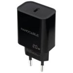 Nanocable 10.10.2006 20W 1xUSB-C Schwarz Universal PD Wandladegerät