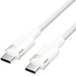 Câble USB Vention TRDWH 2.0 Type-C mâle vers mâle 3 A 60 W 480 Mbps 2 m Blanc