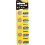 Pila Botón Toshiba CR1616 3V Pack 5 Unidades Alta Duración Litio Dispositivos Electrónica Pila Botón Toshiba CR1616 3V Pack 5 Unidades Alta Duración Litio Dispositivos Electrónica