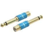 Adaptateur jack Vention VDD-C03/ Bleu/ RCA femelle/ 6,5 mm mâle/ Contacts dorés Adaptateur jack Vention VDD-C03/ Bleu/ RCA femelle/ 6,5 mm mâle/ Contacts dorés