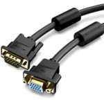 Cable VGA Vention DAGBI 3m blindado filtro ferrita contactos oro negro