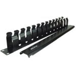 PHASAK PA 5095 Kabelführungspanel mit Abdeckung für 19″ 1HE Metallfrontrack PHASAK PA 5095 Kabelführungspanel mit Abdeckung für 19″ 1HE Metallfrontrack