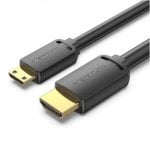 Câble HDMI Vention AGHBF 4K 1m HDMI Male - Mini HDMI Male Doré Noir