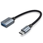 Cable USB Vention CCXHB 15cm USB-C a USB-A Hembra 5 Gbit/s Gris Níquel Cable USB Vention CCXHB 15cm USB-C a USB-A Hembra 5 Gbit/s Gris Níquel