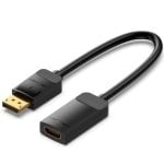 Cabo conversor DisplayPort-HDMI Vention HBZBB 4K 60Hz 15 cm preto banhado a ouro Cabo conversor DisplayPort-HDMI Vention HBZBB 4K 60Hz 15 cm preto banhado a ouro
