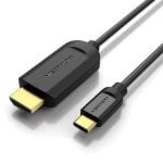 Cable Conversor HDMI Vention CGUBI 1.4 4K/USB Tipo-C a HDMI/Macho-Macho/3m/Negro Cable Conversor HDMI Vention CGUBI 1.4 4K/USB Tipo-C a HDMI/Macho-Macho/3m/Negro