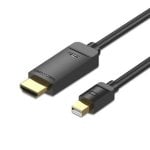 Cable Conversor Vention HAHBH Mini Displayport HDMI 2m Negro 4K Enchapado en Oro Cable Conversor Vention HAHBH Mini Displayport HDMI 2m Negro 4K Enchapado en Oro
