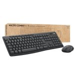 Conjunto sem fio Logitech Mk370 - mouse e teclado ergonômico Bluetooth empresarial - parafuso preto