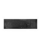 Cherry Kw 9100 Slim Ch Schwarze Tastatur – Elegantes und ansprechendes Design – Einstellbare Hintergrundbeleuchtung – USB- und Windows-Kompatibilität!