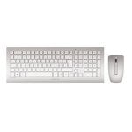 Teclado inalámbrico de membrana Cherry DW 8000 Layout FR silver/white con ratón