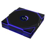 Ventilateur supplémentaire sans fil Lian-Li UNI FAN TL 120 mm ARGB PWM avec écran tactile LCD noir