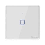 Interruptor inteligente Sonoff T2EU1C-TX WiFi RF 433MHz Táctil Sincronización Estado Acceso Compartido Interruptor inteligente Sonoff T2EU1C-TX WiFi RF 433MHz Táctil Sincronización Estado Acceso Compartido