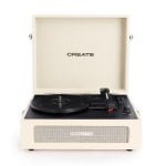 Tocadiscos Create Maletín Bluetooth Altavoces Integrados 6W Reproducción MP3 USB/SD