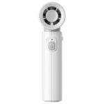 Ventilador portátil compacto JisuLife Life 9 3600mAh com 9 pás e 5 velocidades, branco