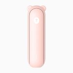 Mini Ventilateur de Main JISULIFE Life8 Plus Rose 3 Vitesses Batterie 48h Rechargeable Lumière