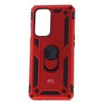 Capa magnética digital Max Power para Oneplus 9 Pro com anel giratório vermelha Capa magnética digital Max Power para Oneplus 9 Pro com anel giratório vermelha