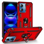 Capa magnética digital Max Power para Xiaomi Redmi Note 12 5g com anel giratório vermelho Capa magnética digital Max Power para Xiaomi Redmi Note 12 5g com anel giratório vermelho