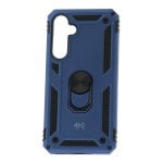 Coque magnétique numérique Max Power pour Samsung Galaxy A52/A52S 5G avec anneau rotatif bleu