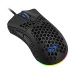 1Life Kabelgebundene Maus, 6400 DPI, RGB, ultraleicht, extra große Tasten