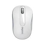Rato sem fios Rapoo 1000 DPI compacto ambidestro bateria de longa duração branco Rato sem fios Rapoo 1000 DPI compacto ambidestro bateria de longa duração branco
