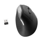 Rato sem fios Ewent 2400 DPI vertical ergonómico 6 botões revestimento de borracha Rato sem fios Ewent 2400 DPI vertical ergonómico 6 botões revestimento de borracha